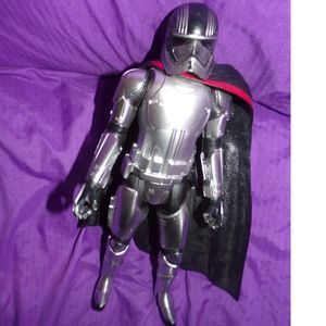 Star Wars Hasbro Silver 12” Storm Trooper Action Figure Toy With Cape